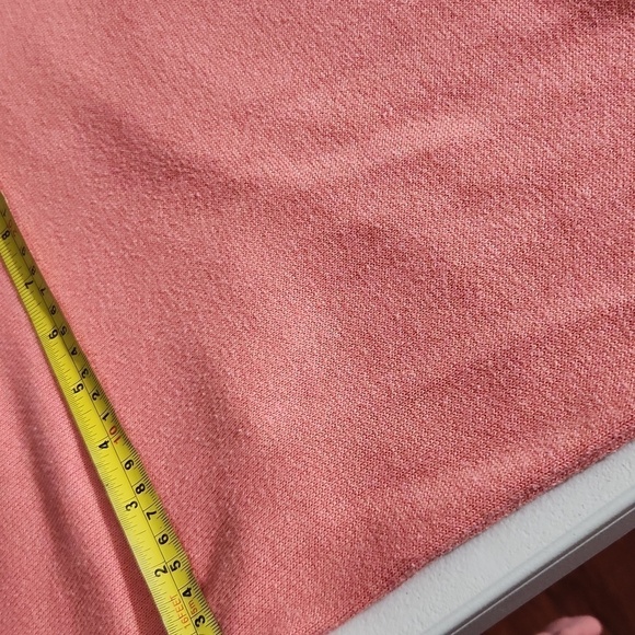 Vince Camuto Womens Sweater Size L Peach Longsleeve Pull Over V Neck Polo - Picture 10 of 12